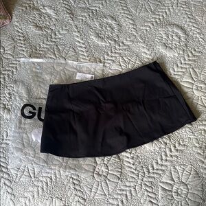 Guizio New York Micro Mini Stretch Skirt Black Size M